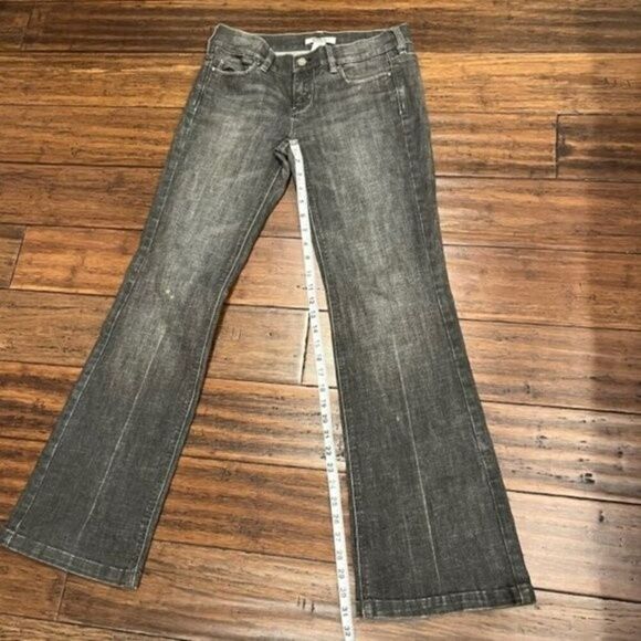 White House Black Market Black Denim Noir with Embroidery Women's Size 10 - Picture 2 of 6